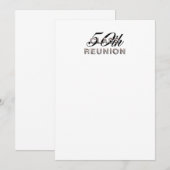 T-SHIRT 50e klas reünie Kaart (Voorkant / Achterkant)