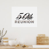 T-SHIRT 50e klas reünie Poster (Keuken)