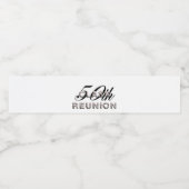 T-SHIRT 50e klas reünie Waterfles Etiket (Enkel label)