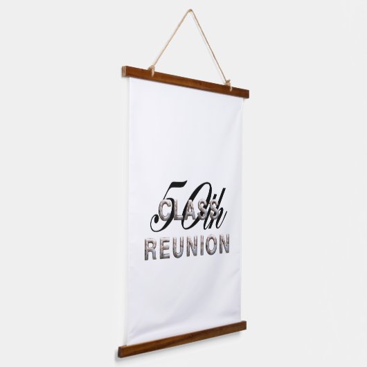 T-SHIRT 50e klas Reunion Hanging Tapestry Hangend Wandkleed (Gebogen)