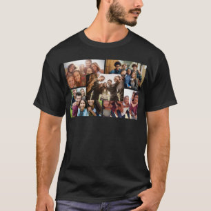 T-shirt 5 foto collage op maat gemaakt