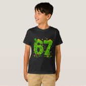 T-shirt 67 Meme Shamrocks Zes Zeven (Voorkant volledig)