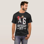 T-shirt 6e verjaardag Baseball Afd. 6 jaar oud Bas (Voorkant volledig)