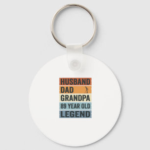 T-shirt '89-jarige echtgenoot vader opa legende'_1 sleutelhanger