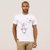 T-shirt-A-paar - zwart T-shirt (Voorkant volledig)