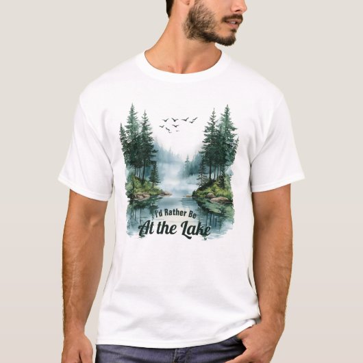 T-shirt 'Aan het meer' (Voorkant)
