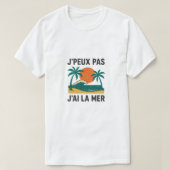 T-shirt aan het strand - Vacances & Eté (Design voorkant)