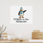 T-SHIRT aan Penguin Poster (Keuken)