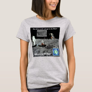 T-shirt 'Aardgesteente op de maan' voor vrouwen