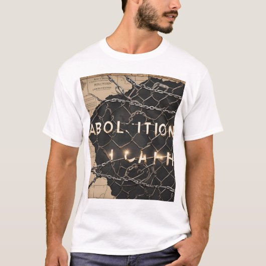 T-shirt "Abolition Path" – Breek de ketenen (Voorkant)