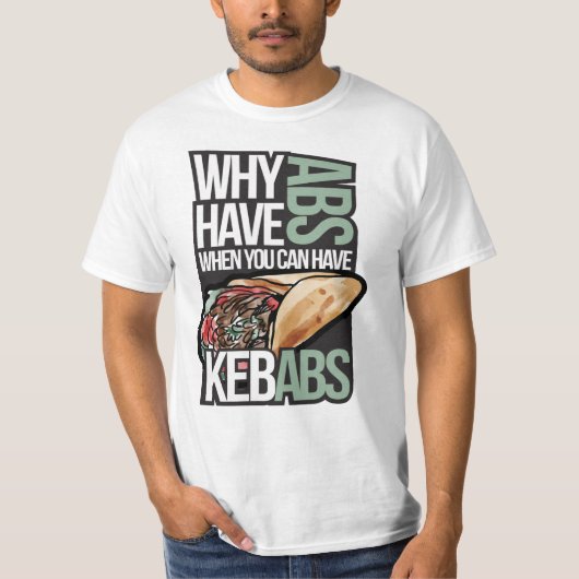T-shirt Abs en Kebabs (Voorkant)