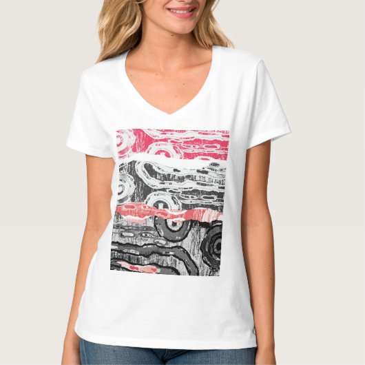 T-Shirt – Abstract Land (Voorkant)