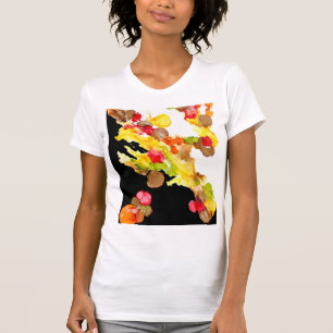 T-Shirt "Abstracte Bouquet" voor vrouwen