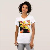 T-Shirt "Abstracte Bouquet" voor vrouwen (Voorkant volledig)