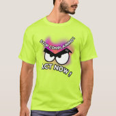 T-shirt: Act Now (limoen) T-shirt (Voorkant)