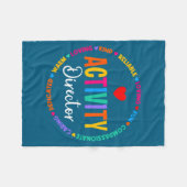 T-shirt Activiteit Directeur Activiteit Profession Fleece Deken (Voorkant (Horizontaal))