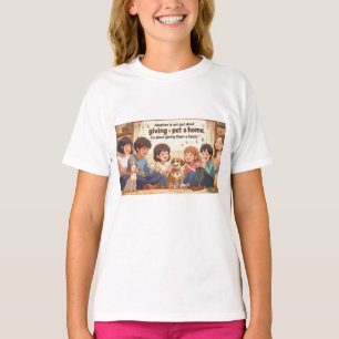 T-Shirt-Adoptie T-Shirt - "Een huisdier een gezin