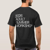 T-shirt Adult Summer Workshop 2026 (Achterkant)