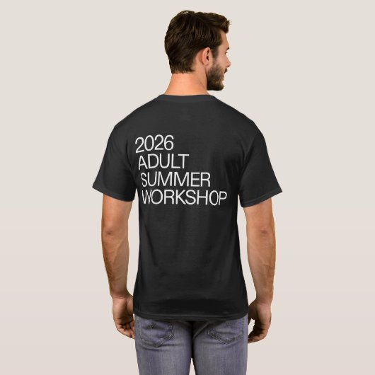 T-shirt Adult Summer Workshop 2026 (Achterkant volledig)