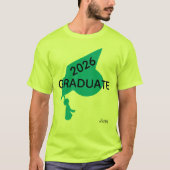 T-shirt : afgestudeerde 2026 (Voorkant)