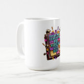 T-shirt 'Afspraak Coördinator Pro' Koffiemok (Voorkant links)