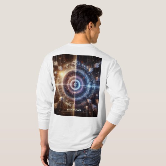 T-shirt AI x Blockchain Revolution (Achterkant volledig)