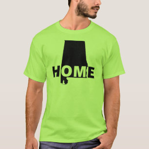 T-shirt Alabama Thuis Ver Van De Staat Tees