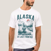 T-shirt AlAlaska Grizzly Family Frontier (Voorkant)