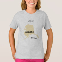 T-shirt - Alaska Map met City