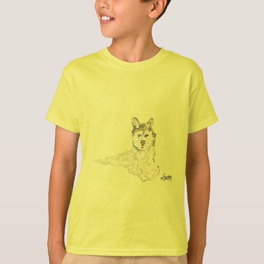 T-shirt : Alaskan Husky (Voorkant)