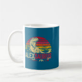 T-shirt Alex Saurus Dinosaur Rex Naam Koffiemok (Links)