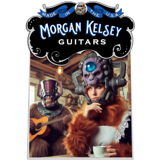 T-Shirt - alien genieten van thee en bigfoot gitar