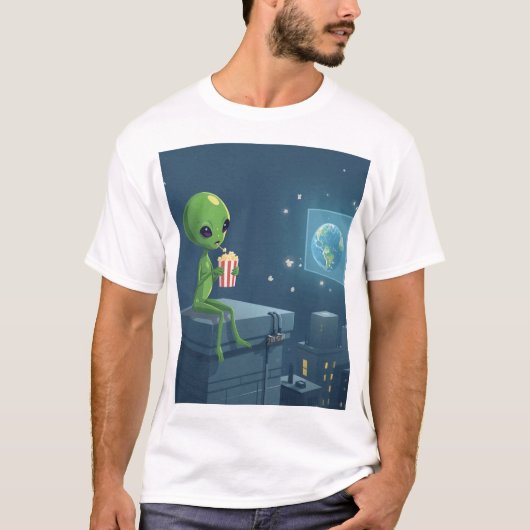 T-shirt Alien Invasie (Voorkant)