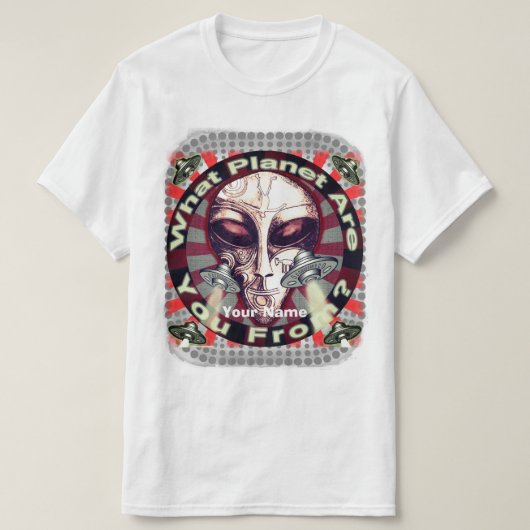 T-shirt Alien Planeet (Design voorkant)