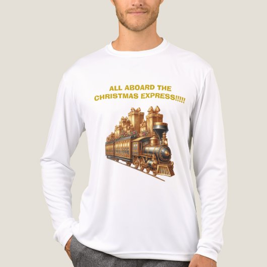 T-Shirt All Aboard the Xmas Express Long Sleeve  (Voorkant volledig)