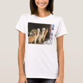 T-shirt - Alpaca's in de winterzon (Voorkant)