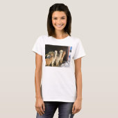 T-shirt - Alpaca's in de winterzon (Voorkant volledig)