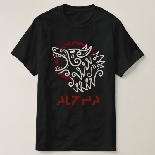 T-Shirt Alpha Wolf (Design voorkant)