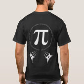 T-shirt als PI een irrationeel nummer is dan ieman (Achterkant)