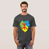 T-shirt Amazigh flag (Voorkant volledig)