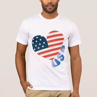 T-shirt American Flag Colors, USA Pride
