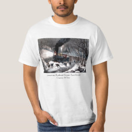 T Shirt: American Railroad Scene: Snowbound T-shirt