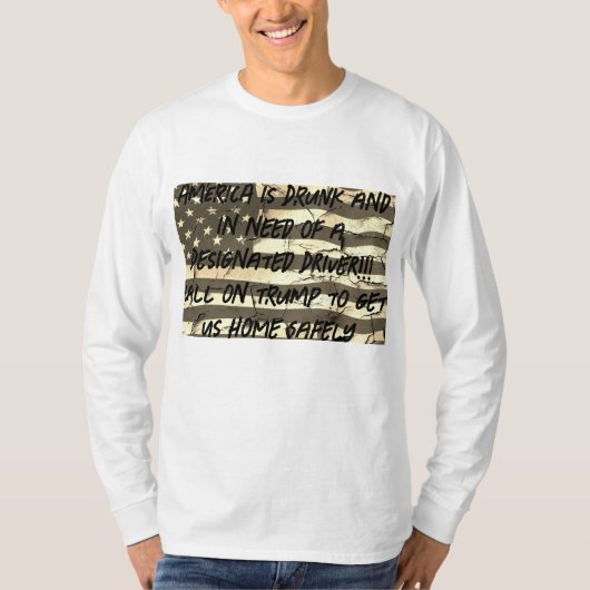 T-Shirt-Amerika in nood T-shirt (Voorkant)