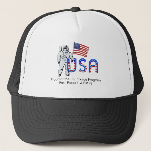 T-SHIRT Amerikaans ruimtevaartprogramma Trucker Pet (Voorkant)