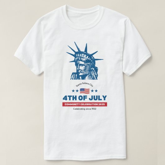 T-shirt – Amerikaanse Onafhankelijkheidsdag 2025 (Design voorkant)