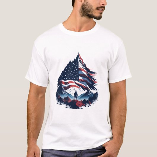 T-shirt Amerikaanse soldaat wallpaper Amerikaanse  (Voorkant)