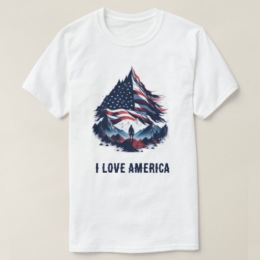 T-shirt Amerikaanse soldaat wallpaper Amerikaanse  (Design voorkant)