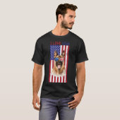 T-shirt Amerikaanse vlag op 4 juli (Voorkant volledig)