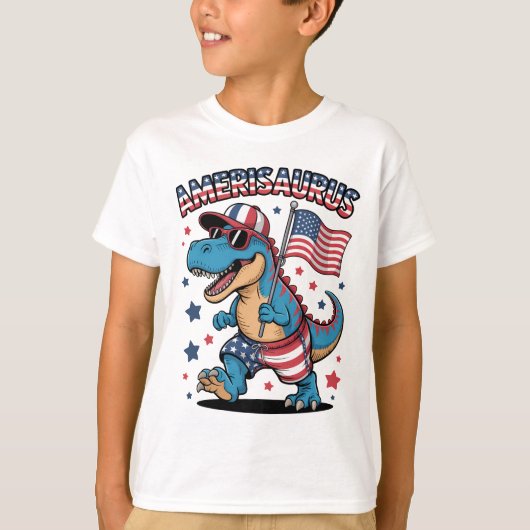 T-Shirt-Amerisaurus Kids T-Shirt (Voorkant)
