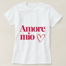 T-shirt Amore Mio ❤️ - Romantische katoenen smart